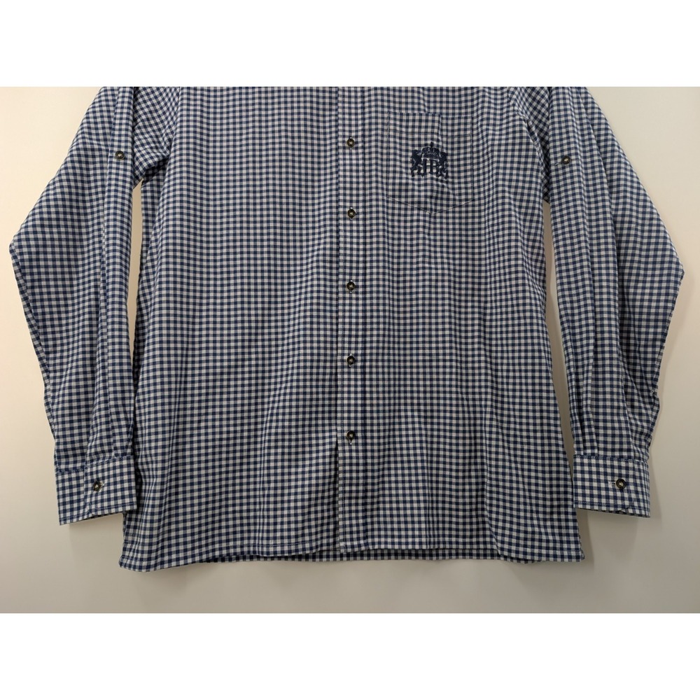 Hofbrauhaus Munchen Beer Men's 45/46 Button Down Shirt Long Sleeve Blue - Picture 6 of 12